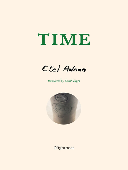 Title details for Time by Etel Adnan - Available
